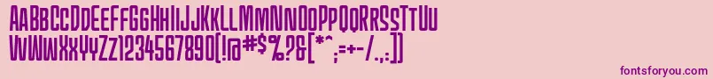 MecheffectsonebbReg Font – Purple Fonts on Pink Background