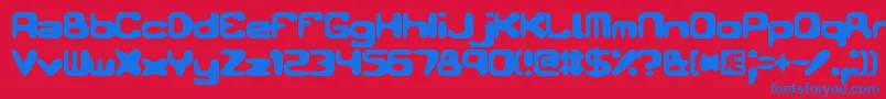 Conduit2Brk Font – Blue Fonts on Red Background