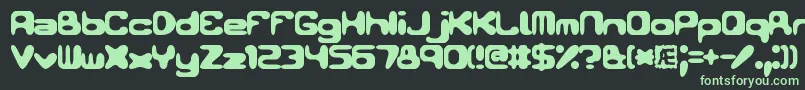 Conduit2Brk-Schriftart – Grüne Schriften auf schwarzem Hintergrund