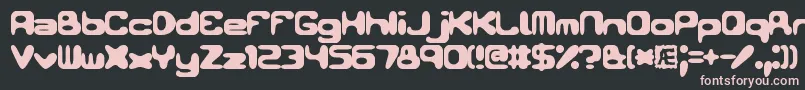 Conduit2Brk-Schriftart – Rosa Schriften auf schwarzem Hintergrund
