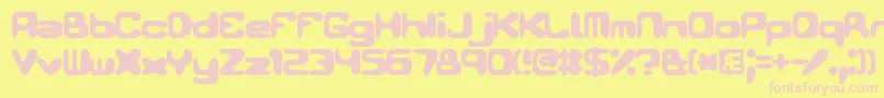 Conduit2Brk Font – Pink Fonts on Yellow Background