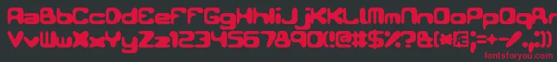 Conduit2Brk Font – Red Fonts on Black Background