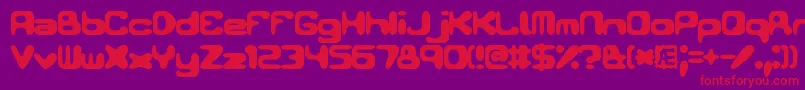Шрифт Conduit2Brk – красные шрифты на фиолетовом фоне