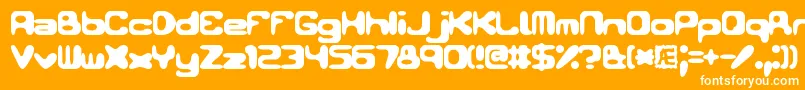 フォントConduit2Brk – オレンジの背景に白い文字