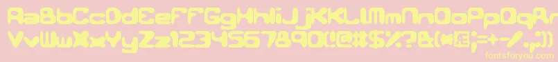 Conduit2Brk Font – Yellow Fonts on Pink Background