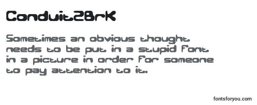 Conduit2Brk Font