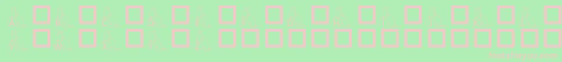 KrAFerretForAngel Font – Pink Fonts on Green Background