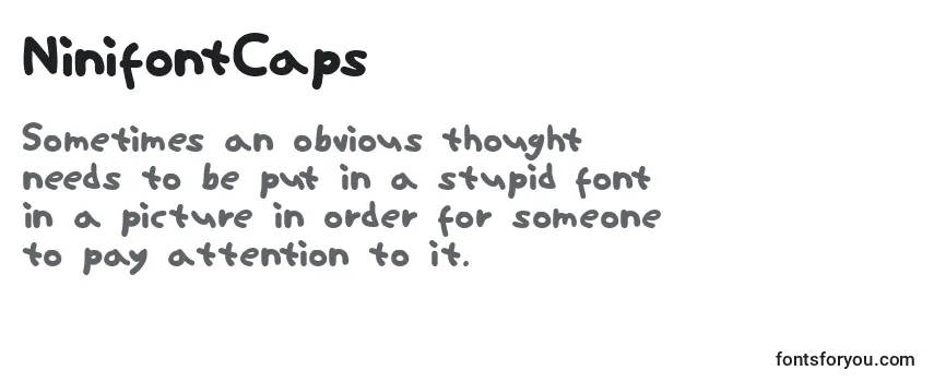 Schriftart NinifontCaps