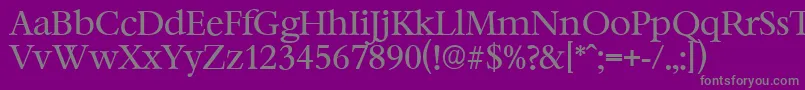 BernsteinserialRegular Font – Gray Fonts on Purple Background