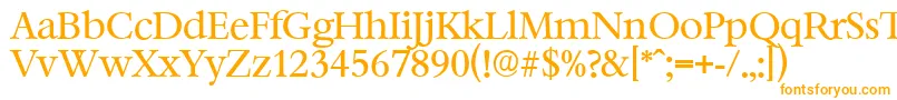 BernsteinserialRegular Font – Orange Fonts on White Background