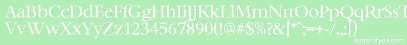 BernsteinserialRegular Font – White Fonts on Green Background