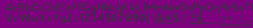 AmericaFasterLight Font – Black Fonts on Purple Background