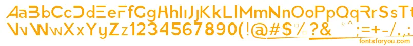 AmericaFasterLight Font – Orange Fonts on White Background