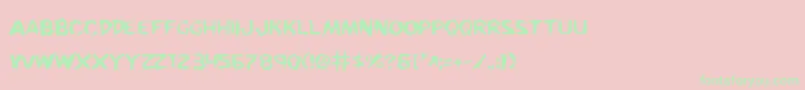 Kreew Font – Green Fonts on Pink Background