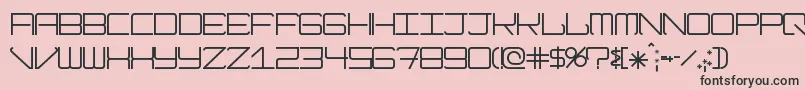 Modernism Font – Black Fonts on Pink Background