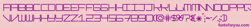 Modernism Font – Purple Fonts on Pink Background