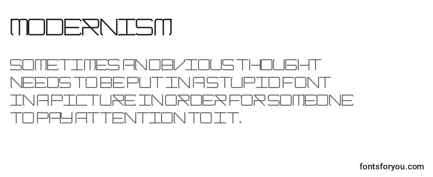 Шрифт Modernism