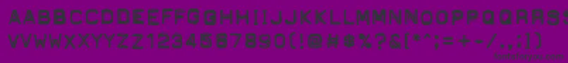 PftapeomaticHighPressure Font – Black Fonts on Purple Background