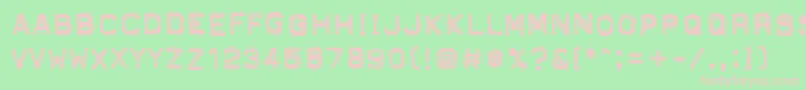 PftapeomaticHighPressure Font – Pink Fonts on Green Background