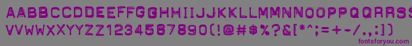 PftapeomaticHighPressure Font – Purple Fonts on Gray Background