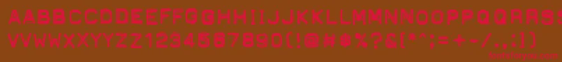 PftapeomaticHighPressure Font – Red Fonts on Brown Background