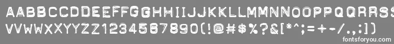 PftapeomaticHighPressure Font – White Fonts on Gray Background