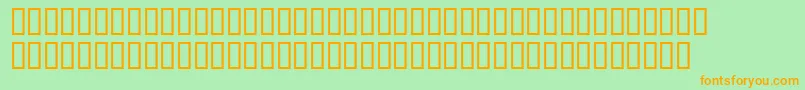 AnimePornstar Font – Orange Fonts on Green Background