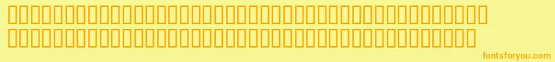 AnimePornstar Font – Orange Fonts on Yellow Background