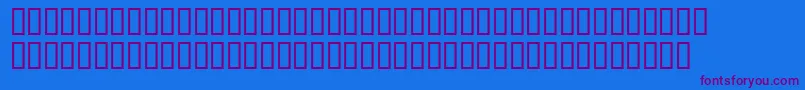 AnimePornstar Font – Purple Fonts on Blue Background