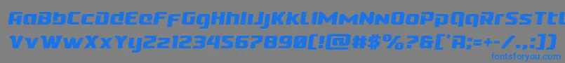 Cobaltaliensemital Font – Blue Fonts on Gray Background