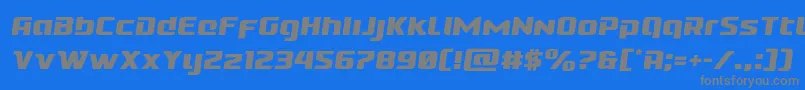 Cobaltaliensemital Font – Gray Fonts on Blue Background