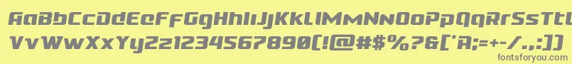 Шрифт Cobaltaliensemital – серые шрифты на жёлтом фоне