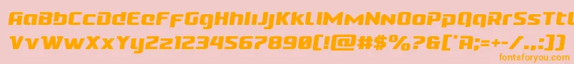 Cobaltaliensemital Font – Orange Fonts on Pink Background