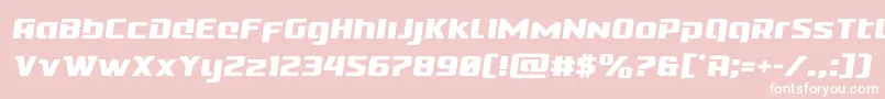 Cobaltaliensemital Font – White Fonts on Pink Background