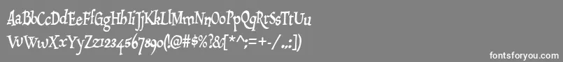 Подробнее о шрифте Draculon Шрифт Draculon – белые шрифты на сером фоне