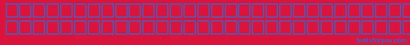 QtdingbitsRegular Font – Blue Fonts on Red Background