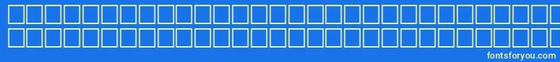 QtdingbitsRegular Font – Yellow Fonts on Blue Background