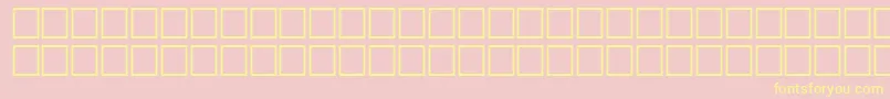 QtdingbitsRegular Font – Yellow Fonts on Pink Background