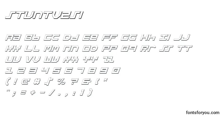Schriftart Stuntv2si – Alphabet, Zahlen, spezielle Symbole