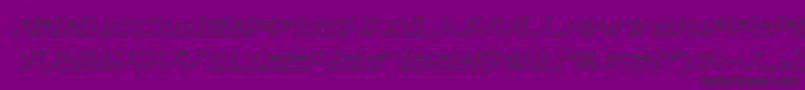 Stuntv2si Font – Black Fonts on Purple Background