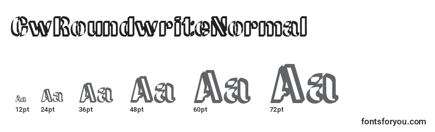 CwRoundwriteNormal Font Sizes
