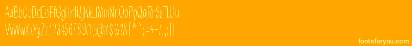 BetterGetReady Font – Yellow Fonts on Orange Background