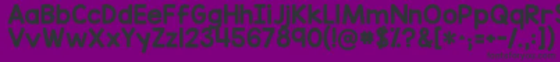 Kgredhands Font – Black Fonts on Purple Background