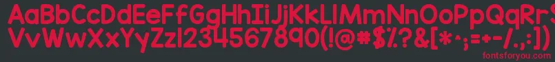 Kgredhands Font – Red Fonts on Black Background