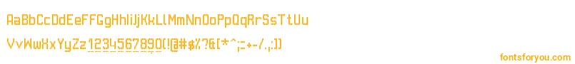 Шрифт GvbBusPid – оранжевые шрифты на белом фоне