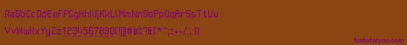 Шрифт GvbBusPid – фиолетовые шрифты на коричневом фоне