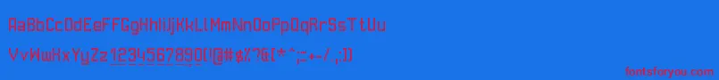 GvbBusPid Font – Red Fonts on Blue Background