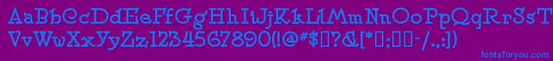 Speens Font – Blue Fonts on Purple Background