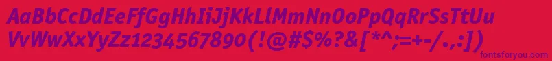 OfficinasanmdositcttРџРѕР»СѓР¶РёСЂРЅС‹Р№РљСѓСЂСЃРёРІ Font – Purple Fonts on Red Background