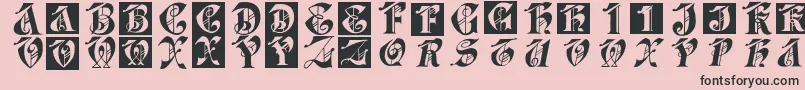 Dolbyfraxcaps Font – Black Fonts on Pink Background